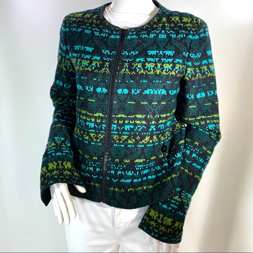 Akris Punto 6 Multicolor Zip-Front Short Jacket